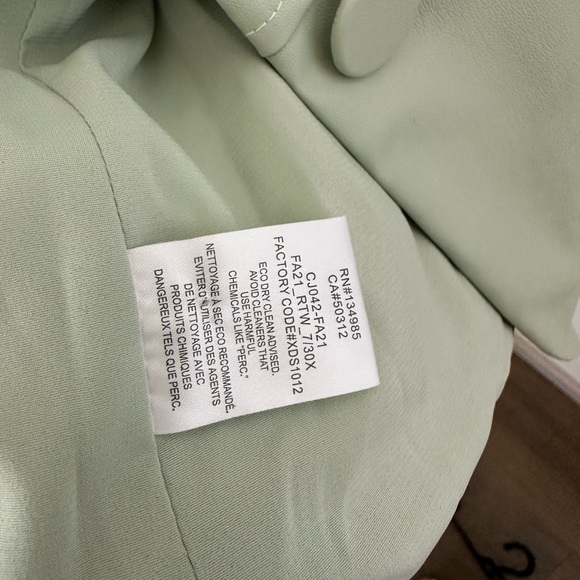 For Love & Lemons Mint Oversized Blazer in S - Picture 6 of 6